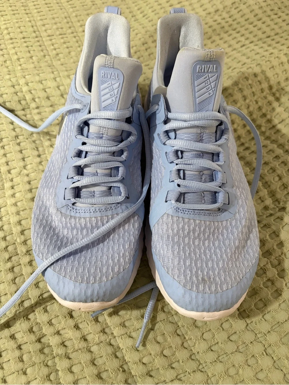Nike Rival Women's Athletic Shoes in Light Blue and White